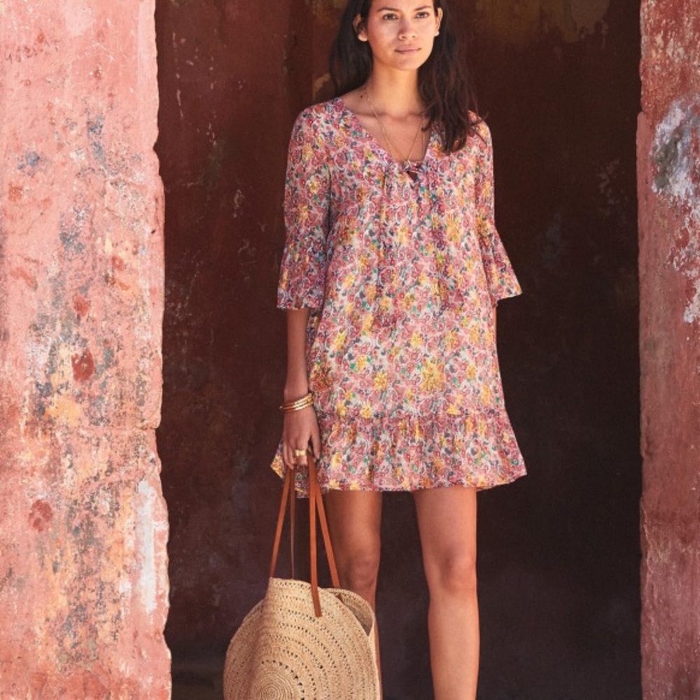 NWT Sezane Andrew dress in Cashmere print - Picture 2 of 10